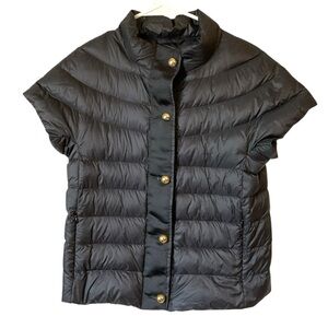 Cortland Park Greenwich Down Puffer Jacket in Black and Gold Size XS